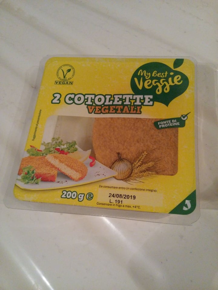 photo of My Best Veggie Cotolette vegetali shared by @luciaalbano on  06 Aug 2019 - review