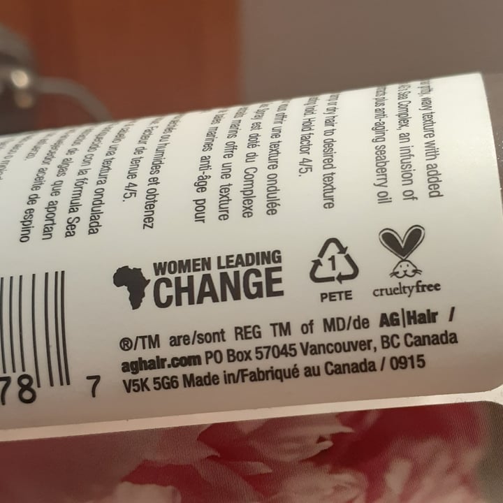 review photo of AG Hair Care Sea spray shared by @mariepoppin on 13 Nov 2021 - review