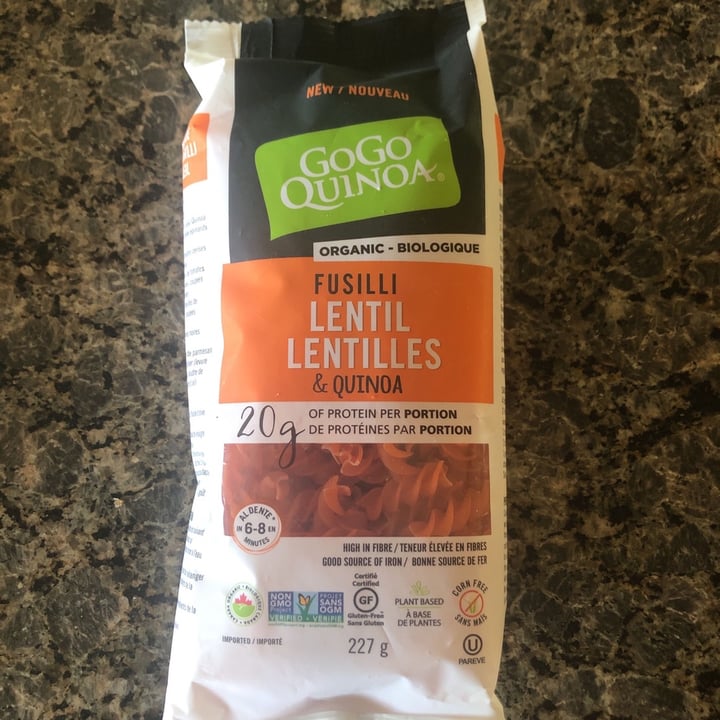 photo of GoGo Quinoa Fusilli lentil & quinoa shared by @cherylje on  18 Apr 2020 - review