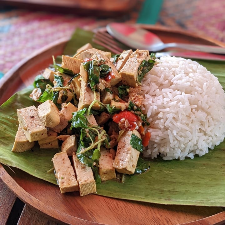 photo of Garden Cafe & Restaurant Thai Basil Tofu shared by @masalapotates on  06 Nov 2022 - review