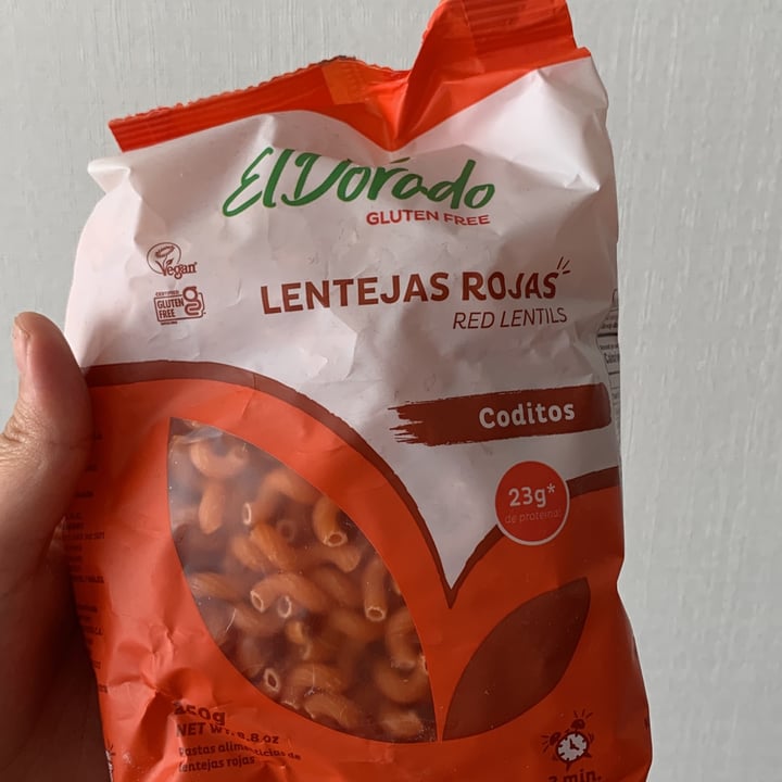 photo of El Dorado Gluten Free Pasta Coditos de lentejas rojas shared by @cosmicas on  06 Mar 2022 - review