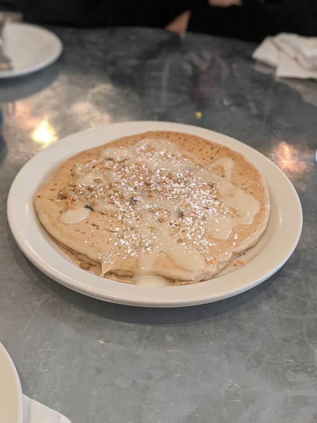 Foto do prato “Carrot cake pancake”