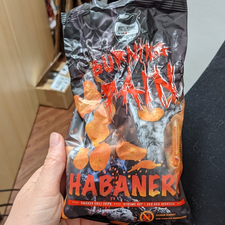 photo of Puszta Peppers Burning Pain - Habanero Smoked Chili Chips shared by @frauknabe on  28 Mar 2021 - review