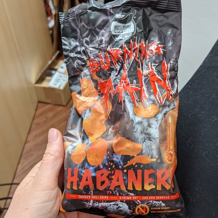 review photo of Puszta Peppers Burning Pain - Habanero Smoked Chili Chips shared by @frauknabe on 28 Mar 2021 - review