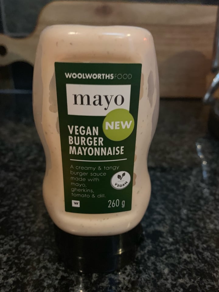 photo of Woolworths Food Vegan Burger Mayonnaise shared by @chironix on  25 Sep 2019 - review