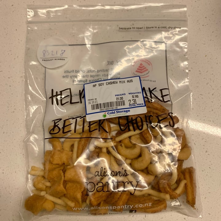 review photo of Alison’s Pantry Soy Cashew Mix shared by @jodyloh on 16 Oct 2021 - review