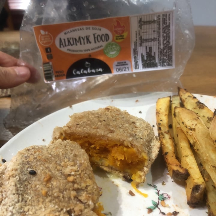 photo of Alkimyk Food Milanesas de soja Orgánica Rellenas De Calabaza shared by @rbtinez15 on  17 Jun 2021 - review