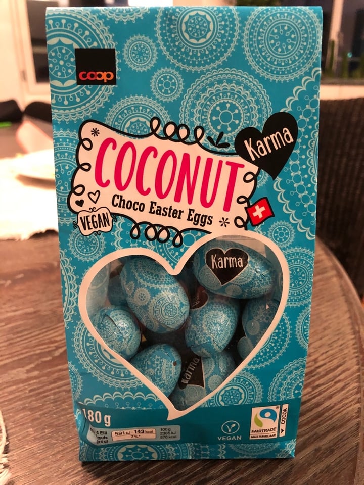 review photo of Karma Coconut choco easter eggs shared by @adri-ana on 06 Apr 2020 - review