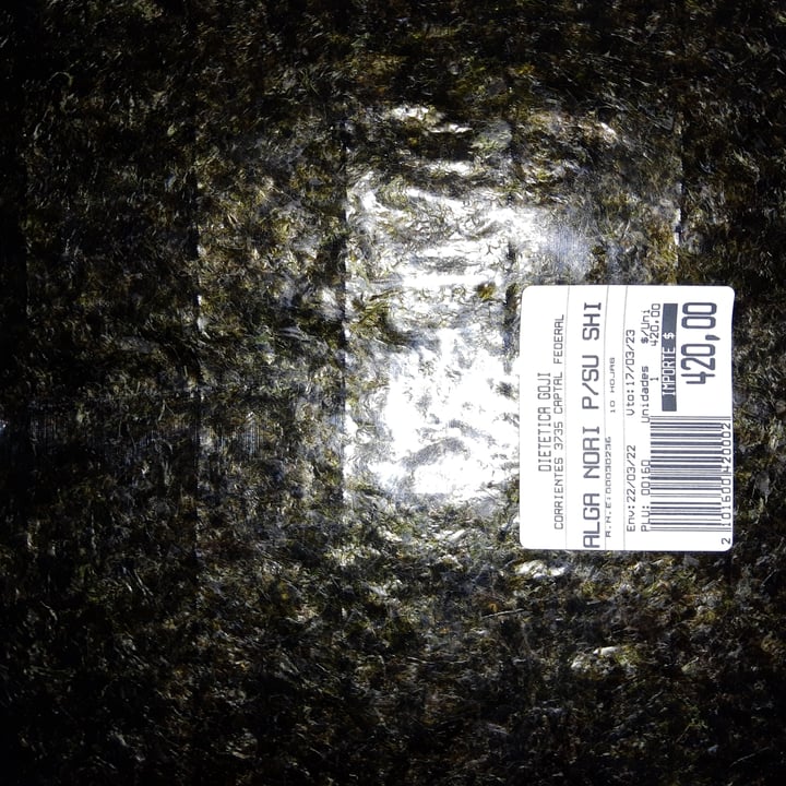 review photo of Dietética Goji Algas Nori shared by @jfaviaveggie on 21 May 2022 - review