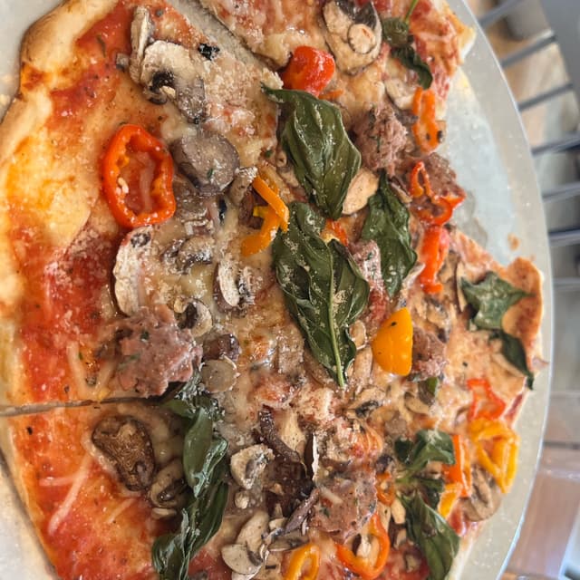 Photo of the dish “Spicy Sausage Flatbread”