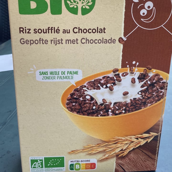 photo of Carrefour Bio riz soufflé au chocolat shared by @yleniaepb on  24 Jul 2022 - review