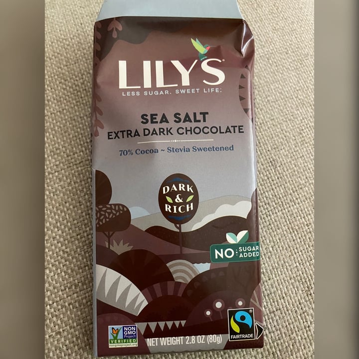 photo of Lily's Extra Dark Chocolate shared by @merelymarlo on  30 Jul 2022 - review