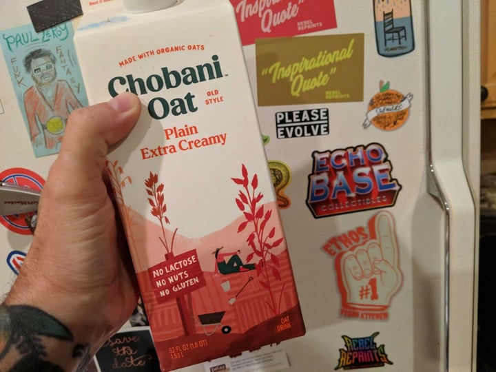 review photo of Chobani Oat Milk - Plain Extra Creamy shared by @adultcrash13 on 07 Apr 2020 - review
