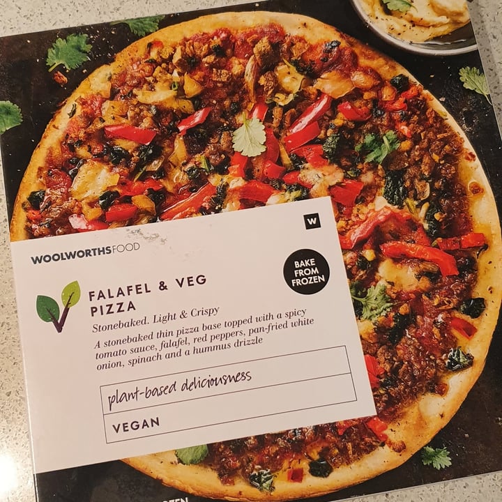 photo of Woolworths Food Falafel & veg pizza shared by @aaronjooste on  03 Jun 2021 - review