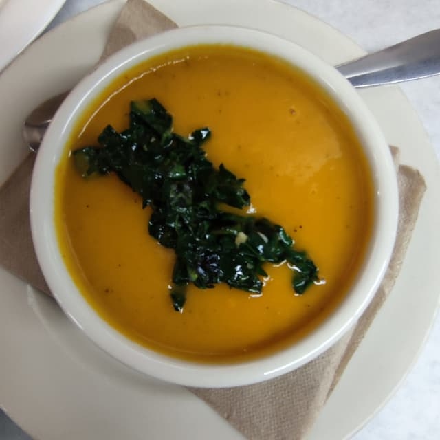 「Squash and Apple Soup」の料理の写真