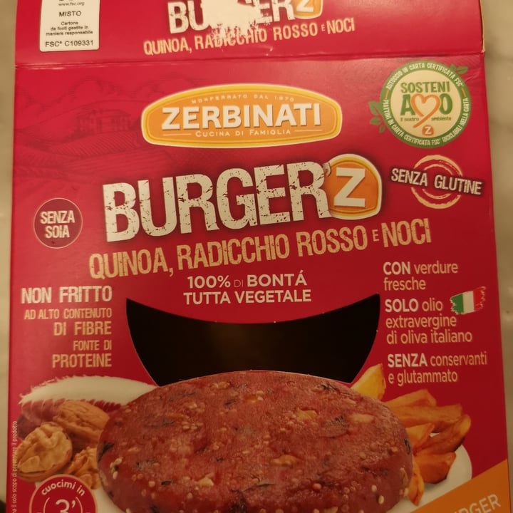 photo of Zerbinati Burger Quinoa, Melanzane e Pomodoro shared by @alecaps on  18 Sep 2021 - review