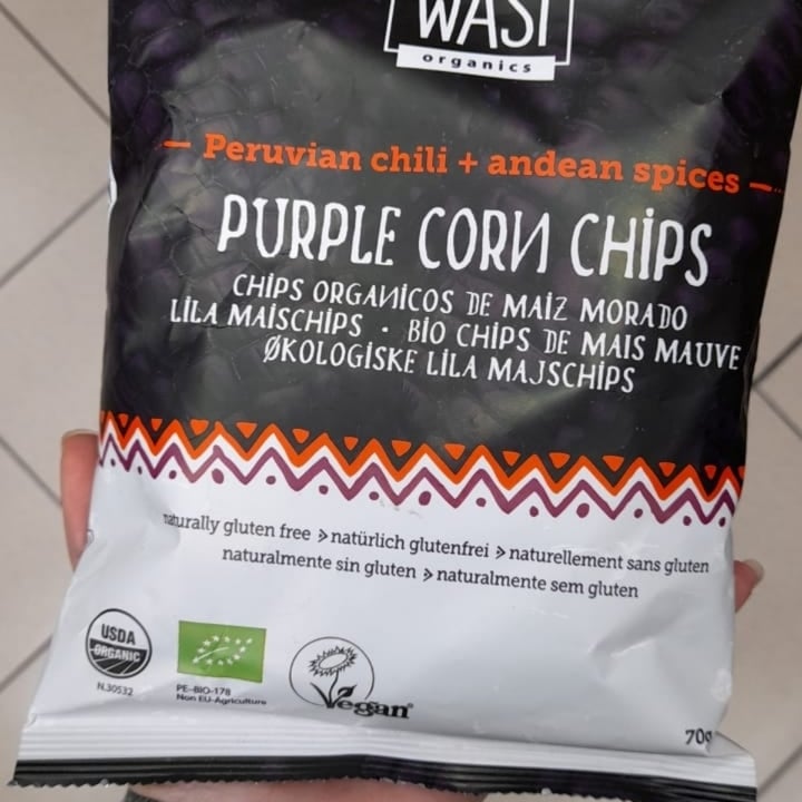 photo of Wasi Organics Chips De Maíz Morado shared by @marianabea on  07 Jun 2022 - review