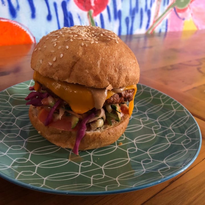 photo of Oh My Days Vegan Cafe OMD Burger shared by @katkaverzine1 on  12 Jul 2020 - review