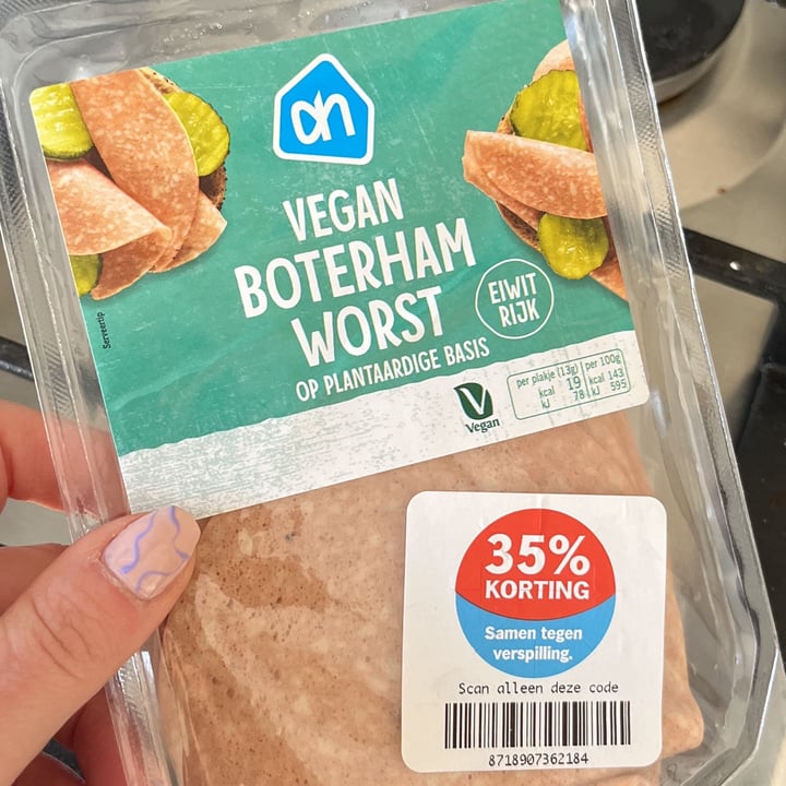 photo of Albert Heijn Vegan boterham worst shared by @kirsten309 on  05 Mar 2022 - review