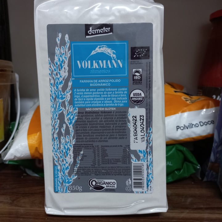 photo of VOLKMANN ALIMENTOS Farinha de arroz integral shared by @fabianasalim on  24 Oct 2022 - review