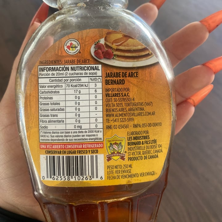 photo of Maple syrup Jarabe De Arce shared by @zahatravi on  13 Apr 2022 - review