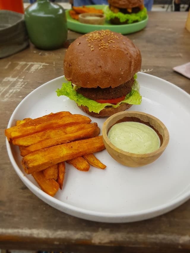 Foto do prato “Falafel burger”