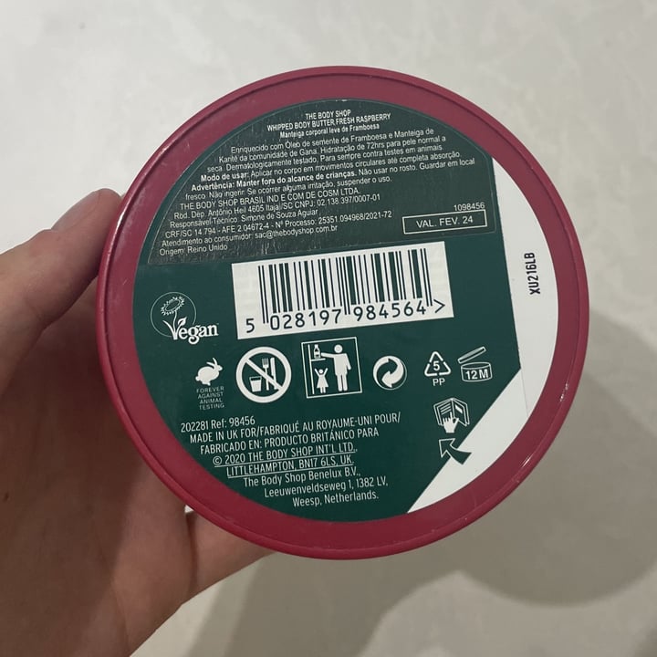 review photo of The Body Shop Whipped Body Fresh Raspberry shared by @manoela06 on 18 Nov 2022 - review