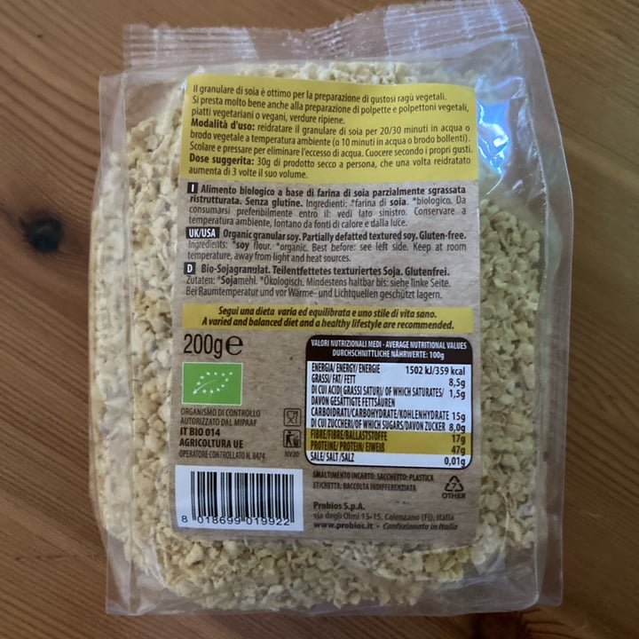review photo of Probios Granulare Di Soia shared by @psicopompo on 22 Aug 2022 - review