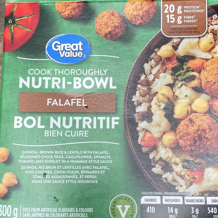 photo of Great Value  Falafel Nutri-bowl shared by @xoxocicixoxo on  22 Nov 2021 - review