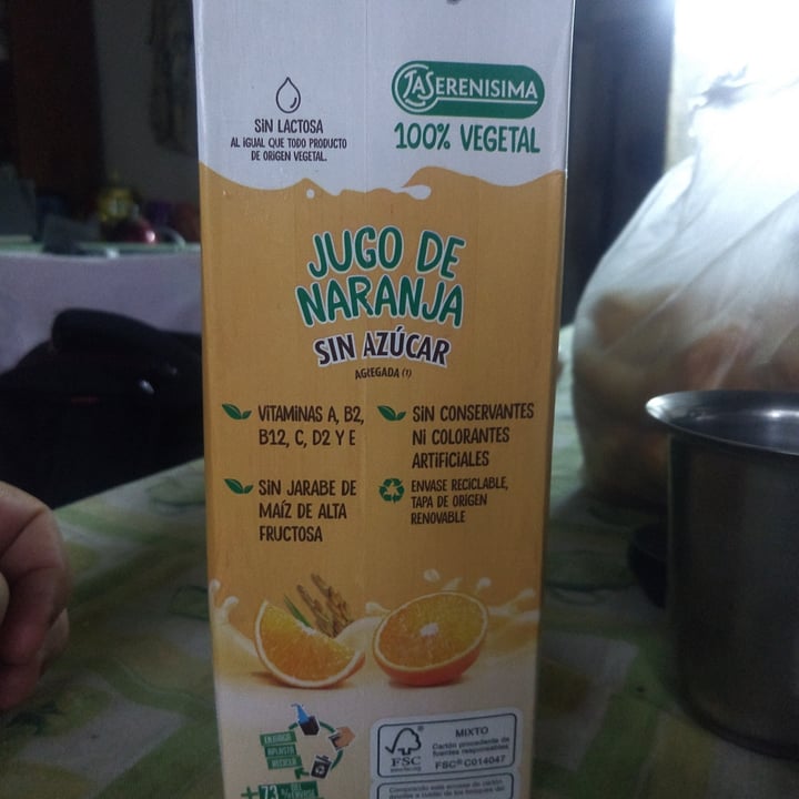 photo of La Serenísima Jugo De Naranja a Base de Arroz shared by @andycecimolle on  06 Feb 2022 - review