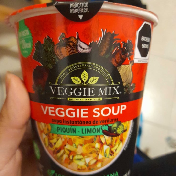 photo of Veggie mix Veggie Soup Piquin Limon shared by @monivegana on  16 Aug 2022 - review