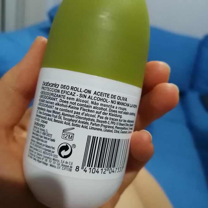 photo of Babaria Desodorante Olive Oil shared by @blrrx on  22 Jul 2020 - review