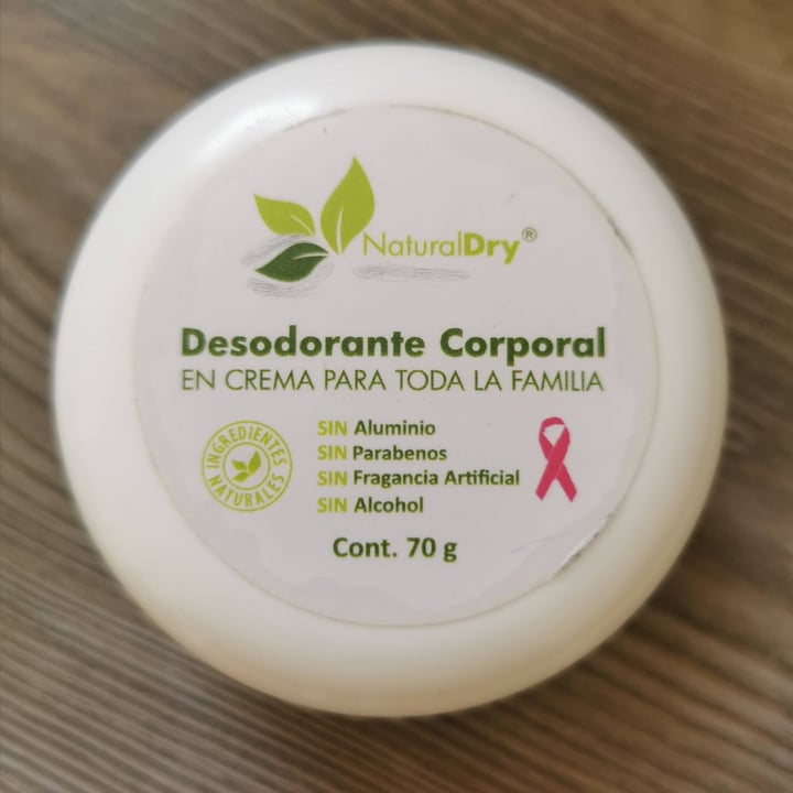 photo of NaturalDry Desodorante shared by @emilylo on  19 Aug 2021 - review