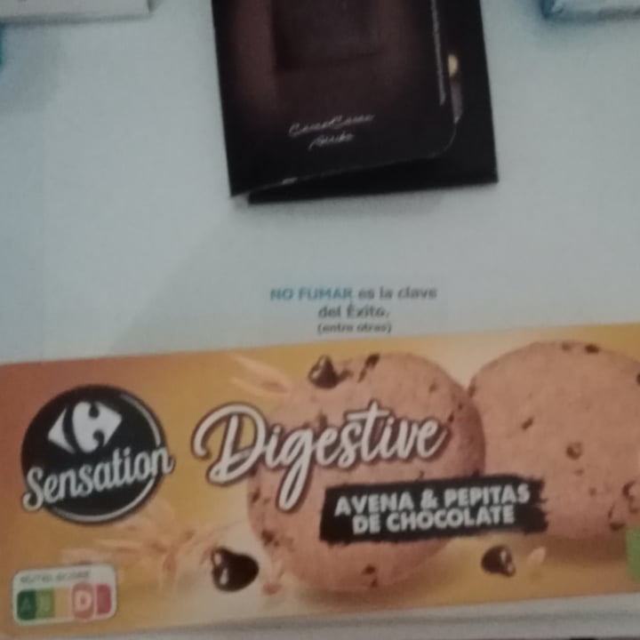 photo of Carrefour Sensation Galletas digestive avena y chocolate shared by @francescaglad7 on  11 Jun 2022 - review