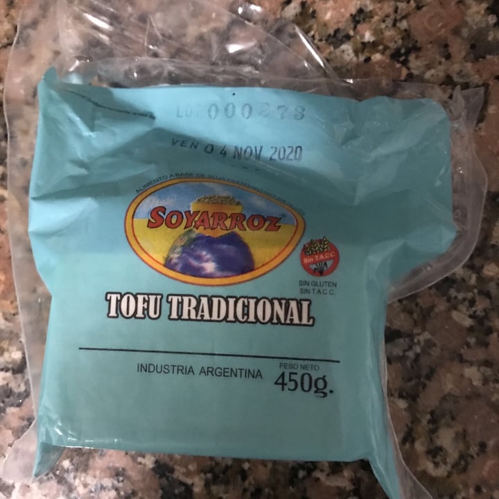 photo of Soyarroz Tofu Tradicional shared by @cguerrero on  03 Nov 2020 - review