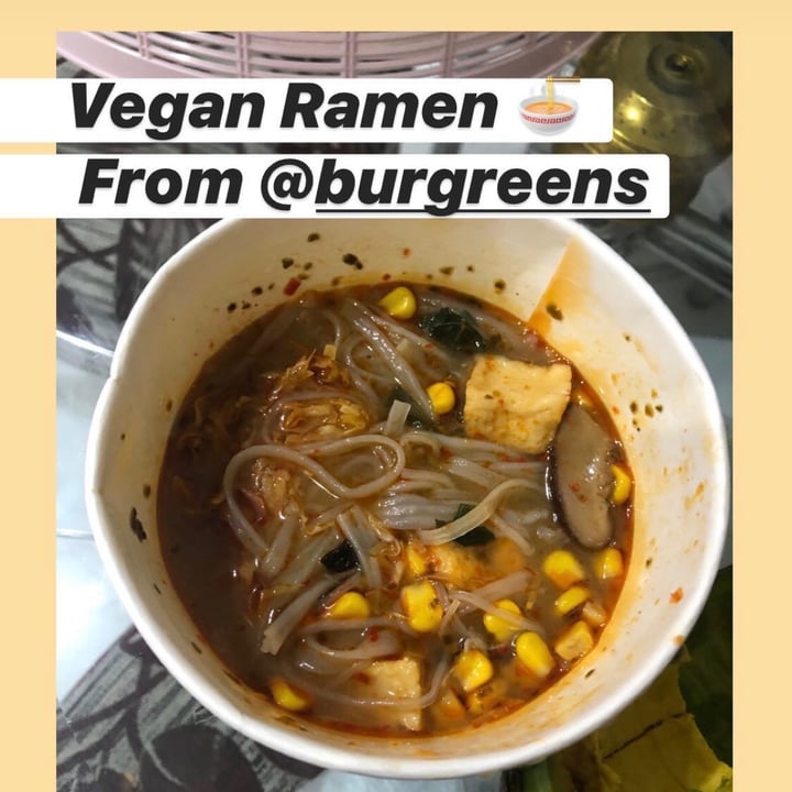 photo of Burgreens Mall of Indonesia Vegan Ramen shared by @ndyct on  24 May 2020 - review