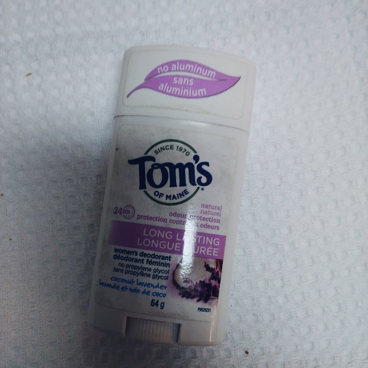 review photo of Tom's of Maine Coconut lavender deodorant shared by @devamazz on 27 Dec 2021 - review