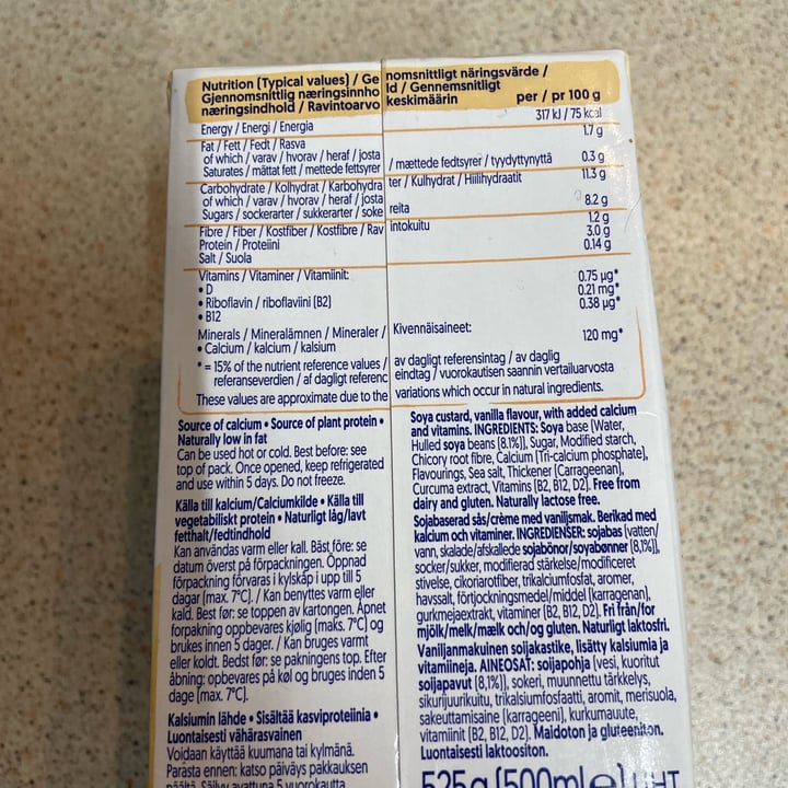 photo of Alpro Custard Vanilla Flavoured Sauce (Soya) shared by @suzyque on  30 Dec 2021 - review