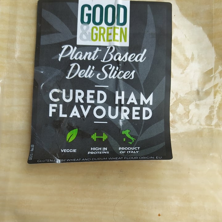photo of Good & Green Plant Based Deli Slices Cured Ham Flavoured shared by @superraton on  23 Jul 2021 - review