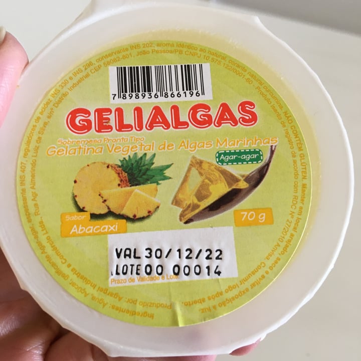 photo of Gelialgas Gelatina Sabor Abacaxi shared by @clarinha012356789 on  19 Apr 2022 - review