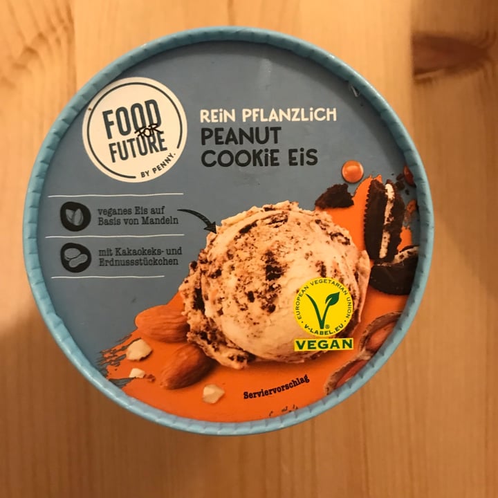 photo of Food For Future Peanut Cookie Eis Rein Pflanzlich shared by @geisalopes on  09 Jan 2022 - review