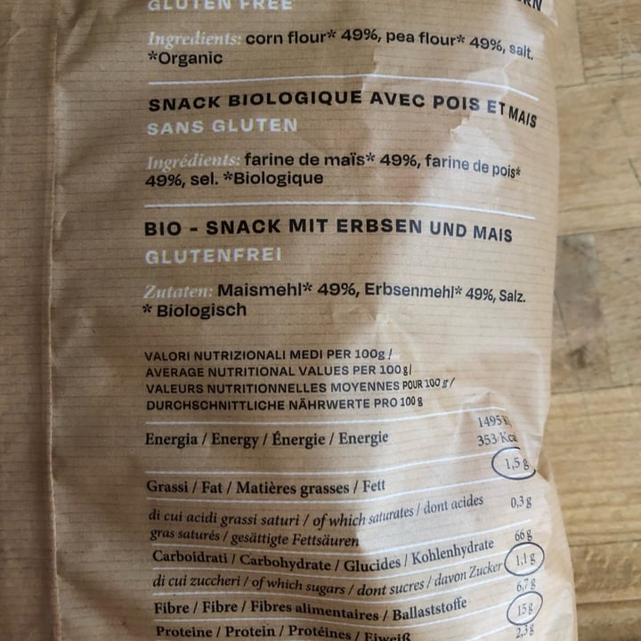 photo of Snack Italy Snack Con Farina Di Piselli shared by @soulveg on  05 Oct 2022 - review