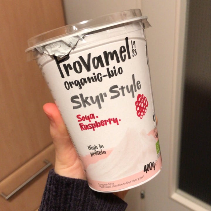 photo of Provamel skyr style raspberries shared by @addictedtopeas on  24 Oct 2020 - review