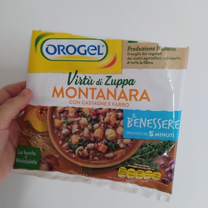 photo of Orogel Virtù di zuppa - Montanara shared by @deliaveg on  09 Nov 2022 - review