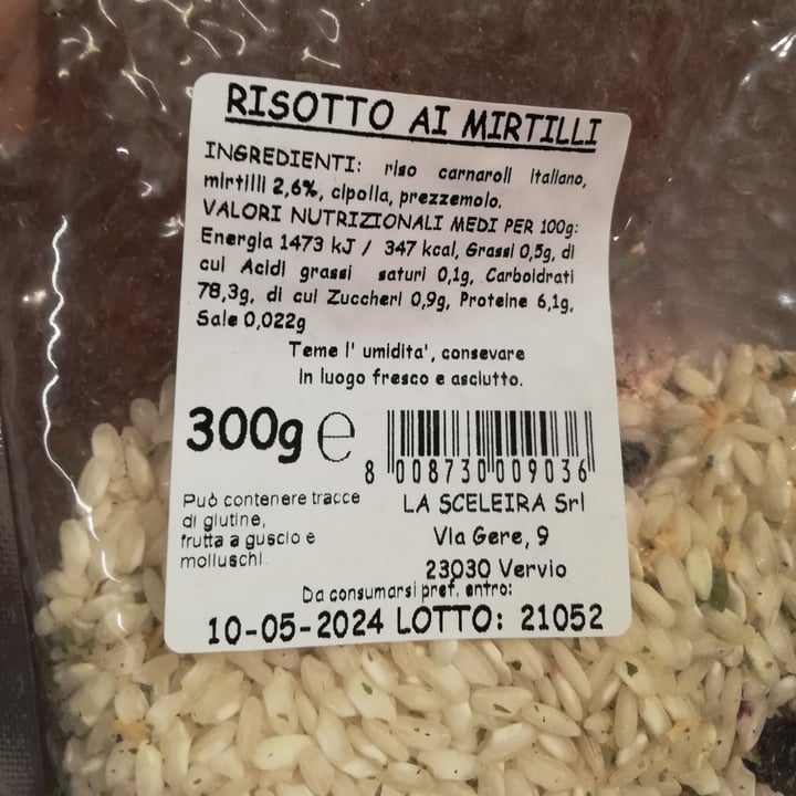 review photo of La sceleira Risotto ai mirtilli shared by @nartima on 25 Feb 2022 - review
