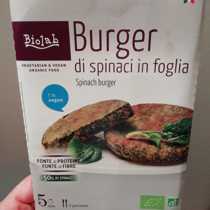 photo of Biolab Burger di Spinaci shared by @rominella on  20 Oct 2021 - review
