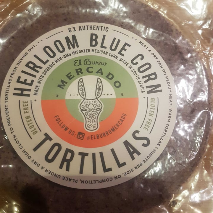 photo of El Burro Mercado Heirloom Blue Corn Tortillas shared by @wamuwi on  03 Sep 2021 - review