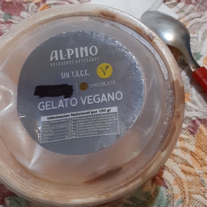 photo of Al Pino Gelato Vegano Chocolate shared by @clarib on  05 Mar 2022 - review