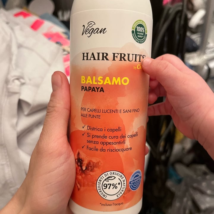 review photo of Cien Hair fruits balsamo alla papaya shared by @federichina93 on 27 Apr 2022 - review
