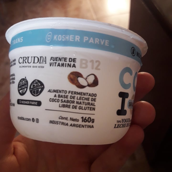 photo of Crudda Yogur a Base de Coco sabor Natural Sin Azúcar Agregada shared by @solvalentina on  02 Dec 2020 - review